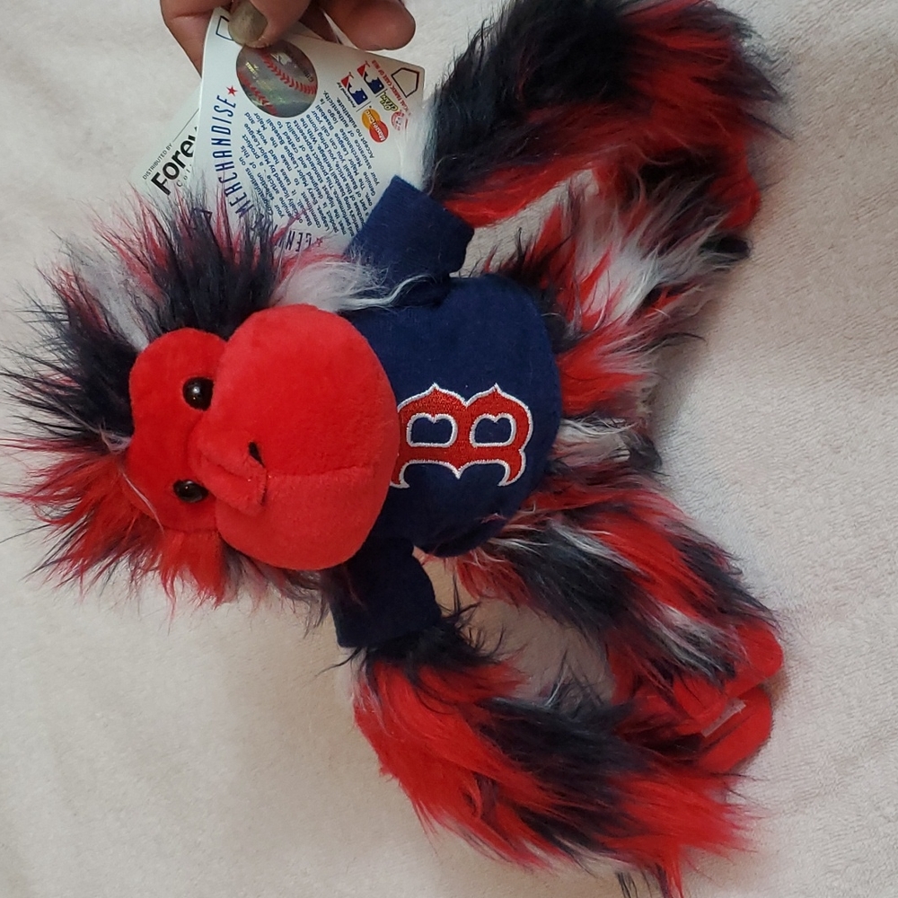 BOSTON REDSOX Red, White & Blue Plush Monkey - Genuine MLB Merchandise - NWT